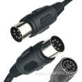 Male Female Din 8/7/13pin cable for Subwoofer home